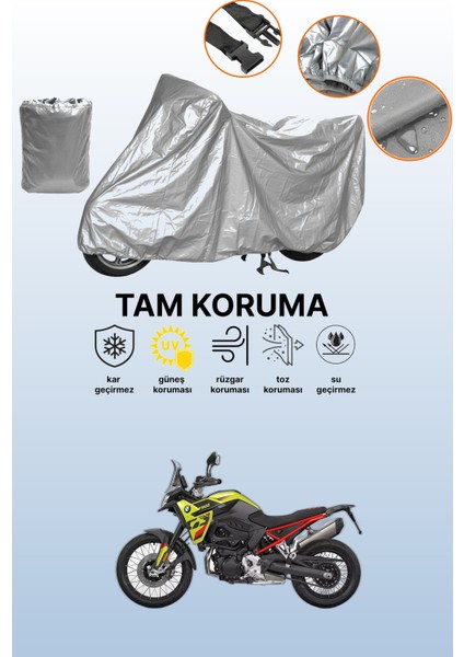 Gri Bmw F 900 Gs Uyumlu Motosiklet Brandası, Koruyucu Örtü, Motor Branda