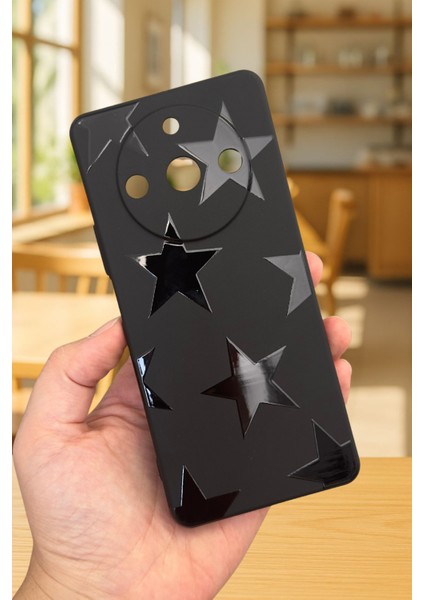 Realme 11 Pro Uyumlu Star Silikon Darbe Emici Klasik Korumalı Rubber Kılıf