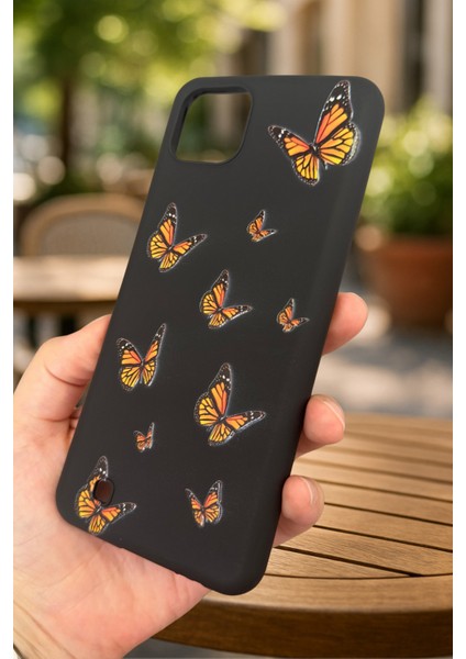 Realme C11 - Kelebek Desenli Silikon Darbe Emici Klasik Korumalı Rubber Kılıf modelleri