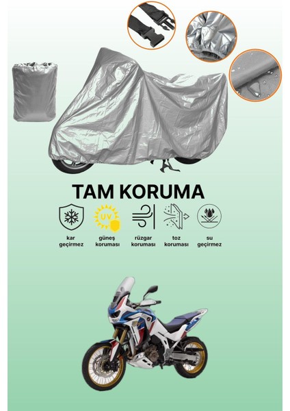 Gri Honda CRF1100L Africa Twin Dct Uyumlu Motosiklet Brandası, Koruyucu Örtü, Motor Branda