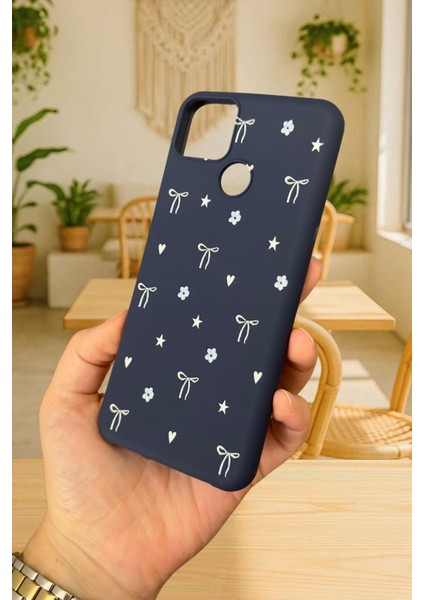 Realme C25 - Mini Fiyonk Desenli Silikon Darbe Emici Klasik Korumalı Rubber Kılıf modelleri