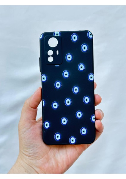 Redmi Note 12S Uyumlu Nazar Boncuk Desenli Silikon Darbe Emici Klasik Korumalı Rubber Kılıf fiyatları