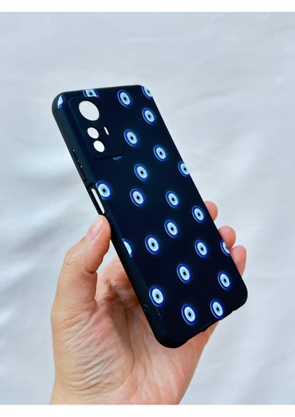 Redmi Note 12S Uyumlu Nazar Boncuk Desenli Silikon Darbe Emici Klasik Korumalı Rubber Kılıf fırsatları