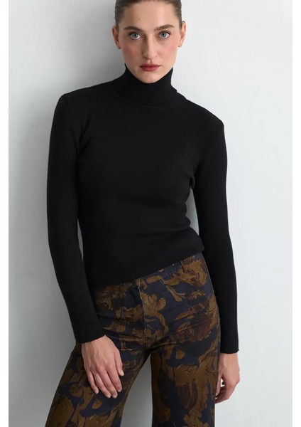 Anka Koleksiyonu Kanvas Boru Paça Pantolon - Lacivert fiyatları