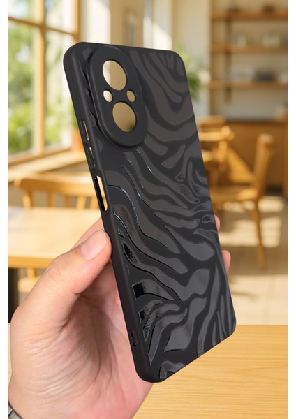 Realme 12 Lite Uyumlu Zebra Desenli Silikon Darbe Emici Klasik Korumalı Rubber Kılıf modelleri