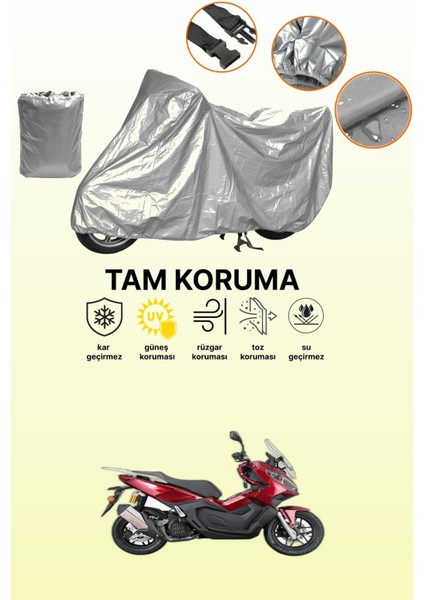 Gri Kanuni Seha 250 Uyumlu Motosiklet Brandası, Koruyucu Örtü, Motor Branda