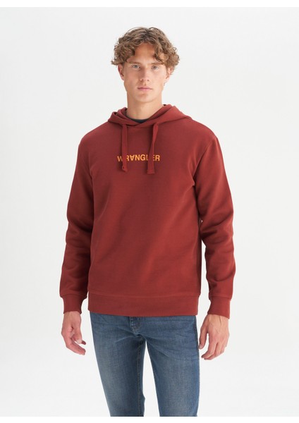 Kapüşon Yaka Bordo Erkek Sweatshırt W2520122810 Bordo Sweatshirt