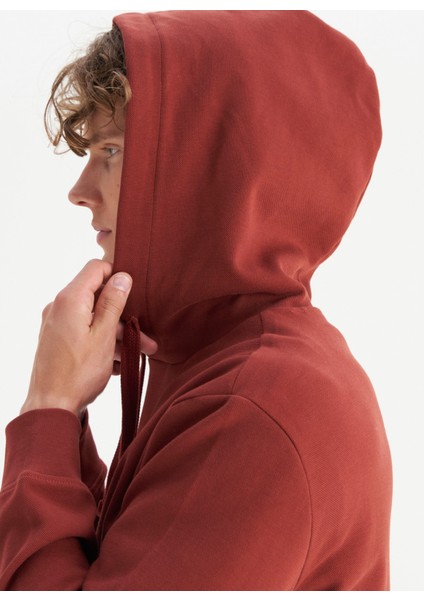 Kapüşon Yaka Bordo Erkek Sweatshırt W2520122810 Bordo Sweatshirt indirimleri