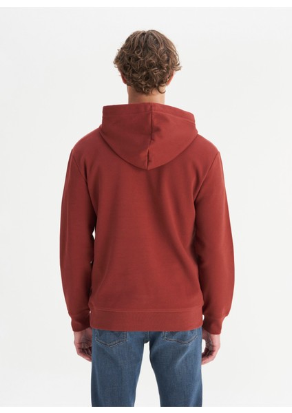 Kapüşon Yaka Bordo Erkek Sweatshırt W2520122810 Bordo Sweatshirt