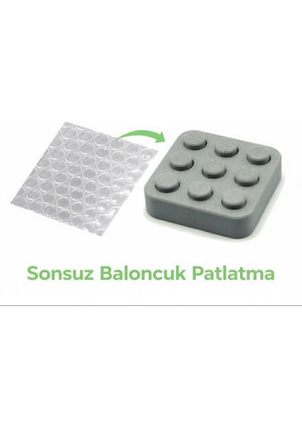 Sonsuz Baloncuk Patlatma Fidget Oyuncağı - Pla Malzeme, Stres Giderici, Rahatlatici Ses Efekti