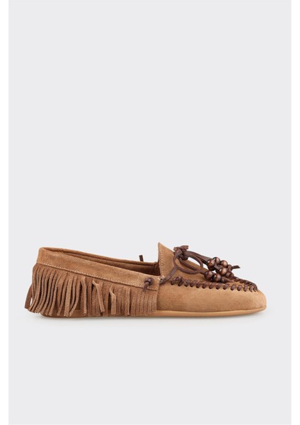 Naturel Deri Kadın Günlük Ayakkabı