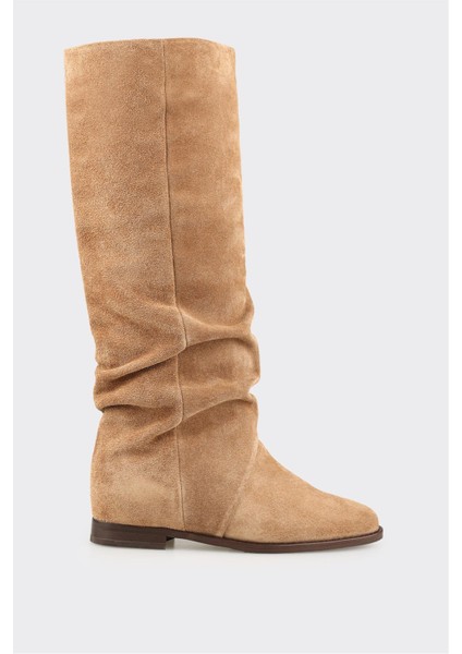 Taba Deri Kadın Çizme