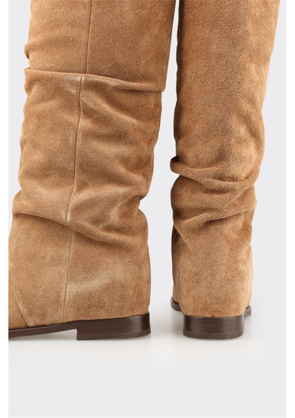 Taba Deri Kadın Çizme fırsatları