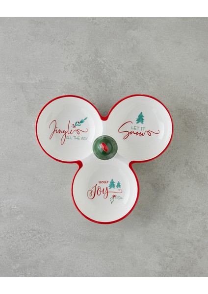 Joy Dolomite Sunumluk 28X28 cm Beyaz - Kırmızı fiyatları