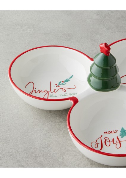 Joy Dolomite Sunumluk 28X28 cm Beyaz - Kırmızı modelleri