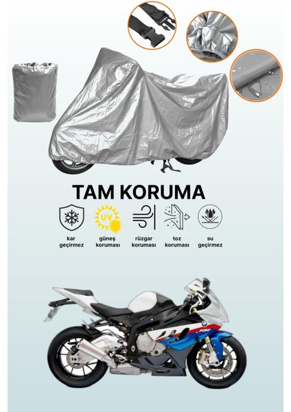 Gri Bmw S 1000 Rr Hp Motosport Uyumlu Motosiklet Brandası, Koruyucu Örtü, Motor Branda