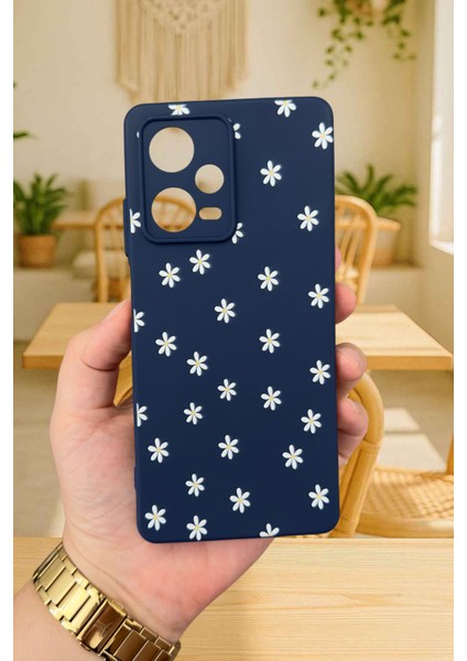 Xiaomi Redmi Note 12 PRO5G-MİNİ Papatya Desenli Silikon Darbe Emici Klasik Korumalı Rubber Kılıf fiyatları