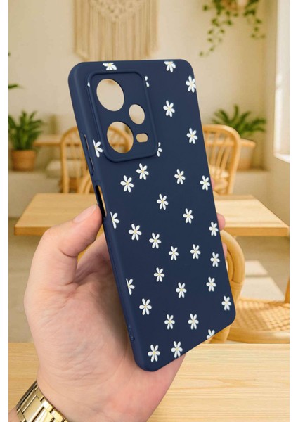 Xiaomi Redmi Note 12 PRO5G-MİNİ Papatya Desenli Silikon Darbe Emici Klasik Korumalı Rubber Kılıf fırsatları