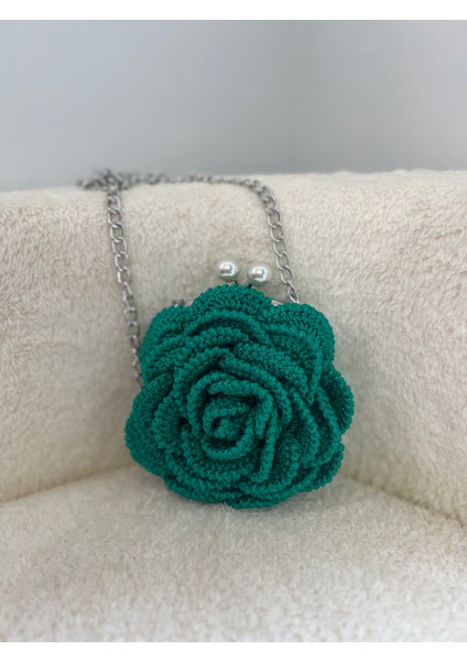 Gül Mini Bag El Örmesi Çanta
