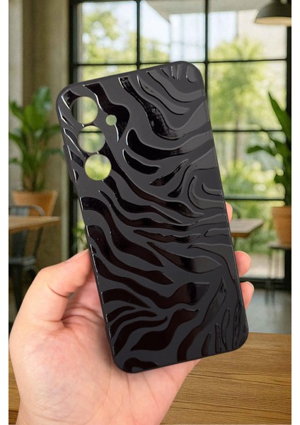 Samsung Galaxy A25 Uyumlu Zebra Desenli Silikon Darbe Emici Klasik Korumalı Rubber Kılıf