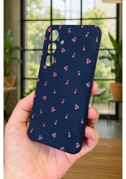 Samsung Galaxy S24-MİNİ Kiraz Desenli Silikon Darbe Emici Klasik Korumalı Rubber Kılıf modelleri