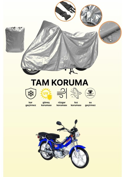 Gri Bisan Ceylan Uyumlu Motosiklet Brandası, Koruyucu Örtü, Motor Branda