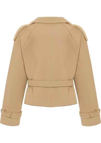 Dokuma Trençkot Crop Blazer ceket fırsatları