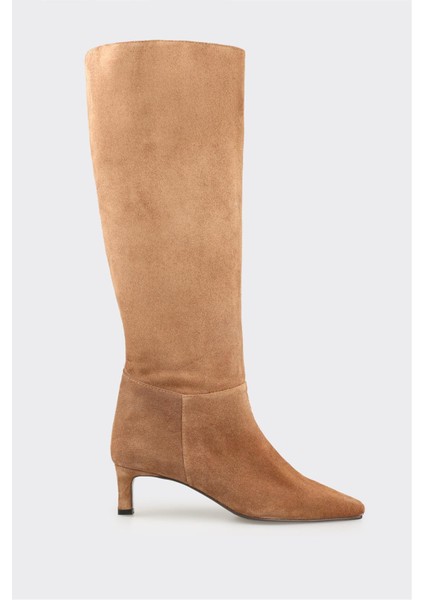 Taba Deri Kadın Çizme