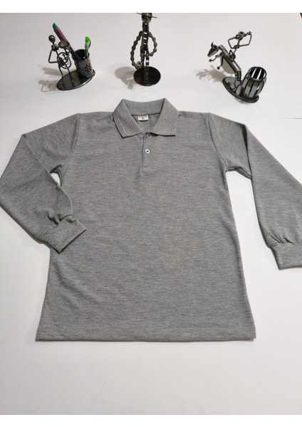 unisex Uzun Kol Polo Yaka Okul ve Günlük Ribanalı Çocuk Genç Tişört Nefes Alabilen Kumaş modelleri