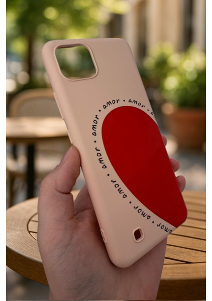 Realme C11 -Amor Kalp Silikon Darbe Emici Klasik Korumalı Rubber Kılıf modelleri