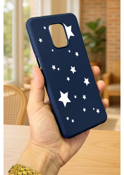Redmi Note 9 Pro/9s Uyumlu Mini Yıldız Desenli Silikon Darbe Emici Klasik Korumalı Rubber Kılıf modelleri