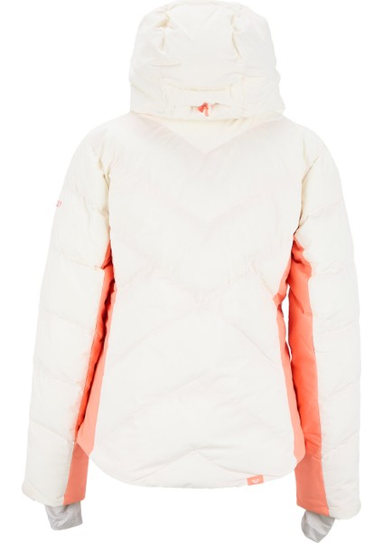 ERJTJ03525-SNOWDRIFT Jk Beyaz Normal Desenli Kadın Kayak Montu fiyatları