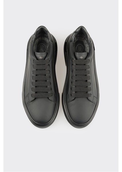 Siyah Deri Erkek Spor Ayakkabı fırsatları