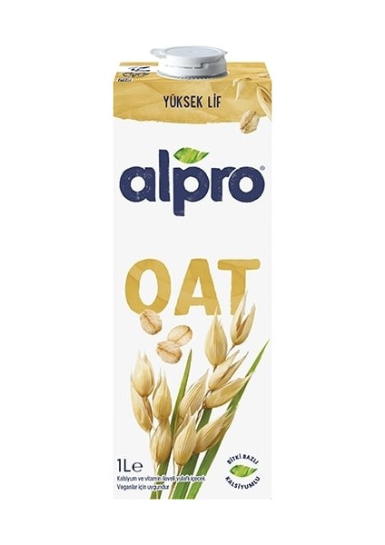 Yulaf Sütü 1 L Vegan Laktozsuz Bitkisel Bazlı
