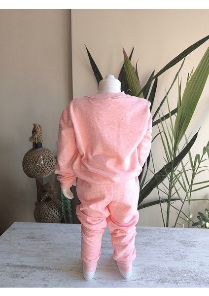 Kız Çocuk Alt Üst Takım Uzun Kollu Eşofman Rahat Şık Modern Tasarım