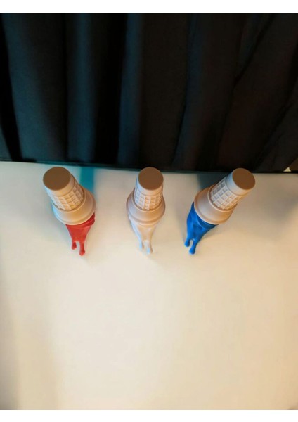 Dondurma Şeklinde 3’lü Havlu Askısı – Renkli Duvar Askılığı modelleri