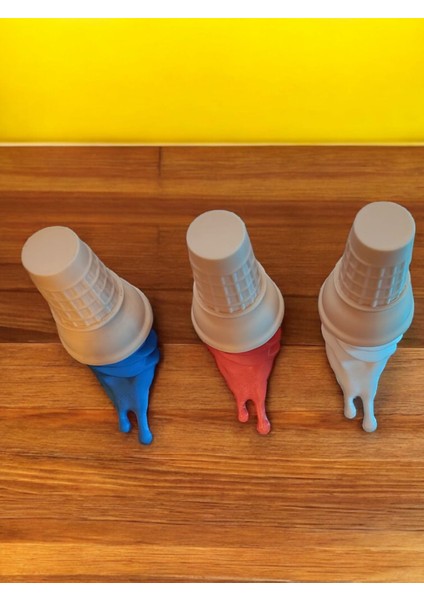 Dondurma Şeklinde 3’lü Havlu Askısı – Renkli Duvar Askılığı fırsatları