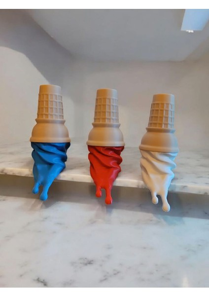 Dondurma Şeklinde 3’lü Havlu Askısı – Renkli Duvar Askılığı indirimleri