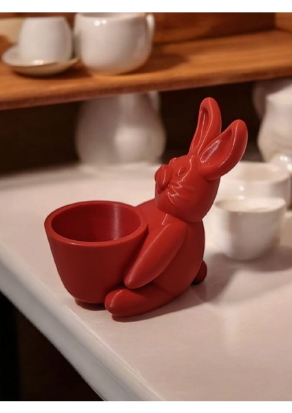 Fincanlı Paskalya Tavşanı Dekoratif Vazo ve Çikolata Kutusu fırsatları