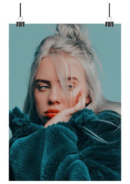 Billie Eilish Poster1 - Retro Duvar Dekoru