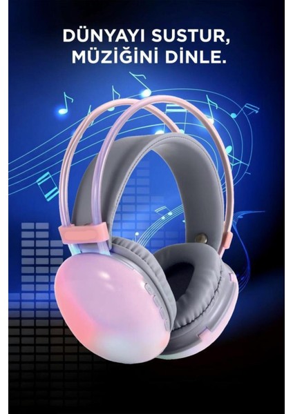 Kablosuz Rgb Işıklı Kulak Üstü Bluetooth Kulaklık fiyatları