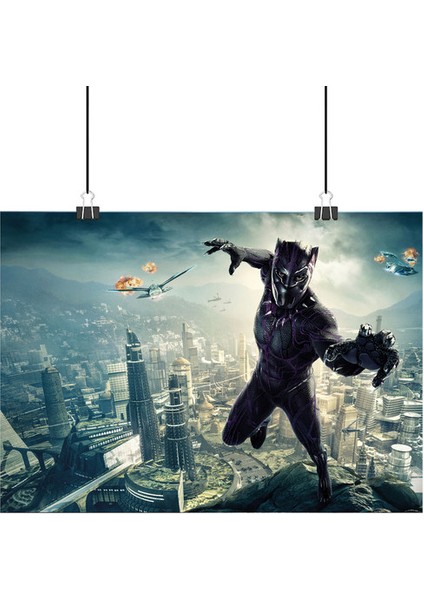 Black Panther Poster4 - Retro Duvar Dekoru