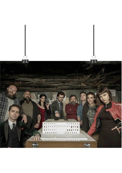 La Casa De Papel Poster6 - Retro Duvar Dekoru