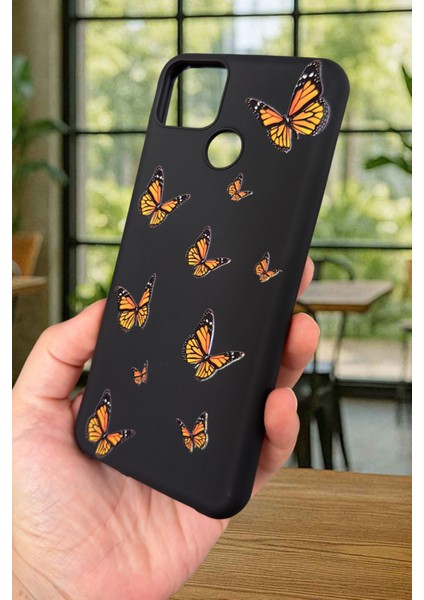 Realme C25S Uyumlu Turuncu Kelebek Desenli Silikon Darbe Emici Klasik Korumalı Rubber Kılıf fırsatları