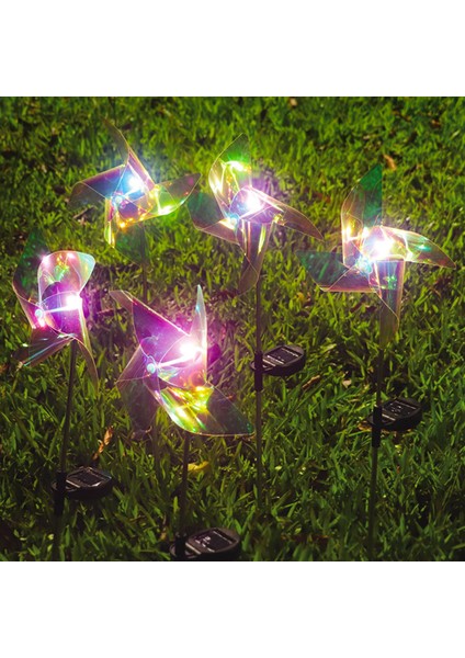 Yeni Rüzgar Dönen Güneş Enerjili Yel Değirmeni Zemin Lambası LED Açık Bahçe Dekorasyon Çim Lambası Peyzaj Lambası (Yurt Dışından) fiyatları