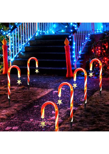 Güneş Çim Işıkları Parlak Yıldız Kar Tanesi Baston Noel Işıkları Bahçe Villa Dekorasyon Zemin Işıkları Uzaktan Kumandalı (Yurt Dışından) fırsatları