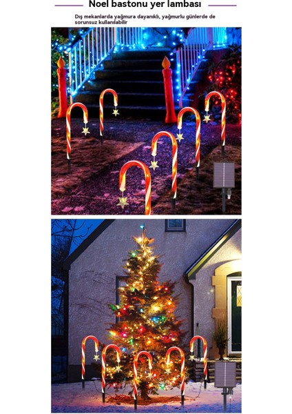 Güneş Çim Işıkları Parlak Yıldız Kar Tanesi Baston Noel Işıkları Bahçe Villa Dekorasyon Zemin Işıkları Uzaktan Kumandalı (Yurt Dışından) indirimleri