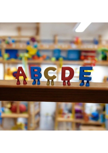 Bacaklı Harfler Eğlenceli 5’li Set | Renkli 3D Baskı Harf Figürleri | Masa Üstü Dekor fiyatları