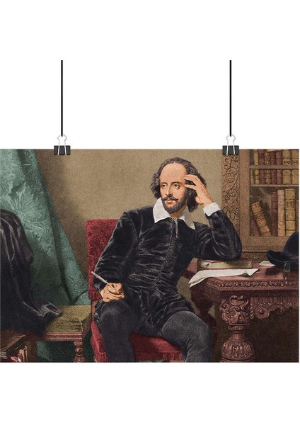 William Shakespeare Poster2 - Retro Duvar Dekoru