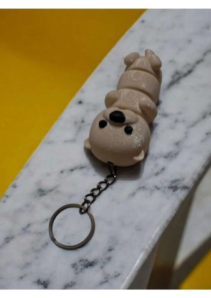 Sevimli Esnek Su Samuru 3D Anahtarlık modelleri